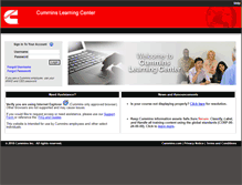 Tablet Screenshot of learn.cummins.com