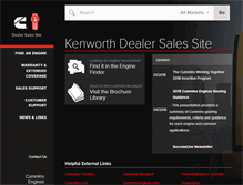 Tablet Screenshot of kenworth.cummins.com