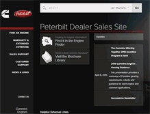 Tablet Screenshot of peterbilt.cummins.com